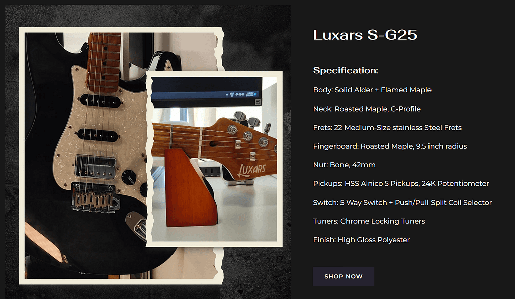 Luxars SG25 Specs